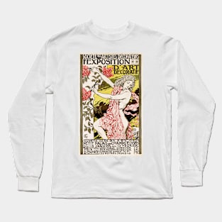 Vintage Advertising Poster France Exposition dart Decoratif Long Sleeve T-Shirt